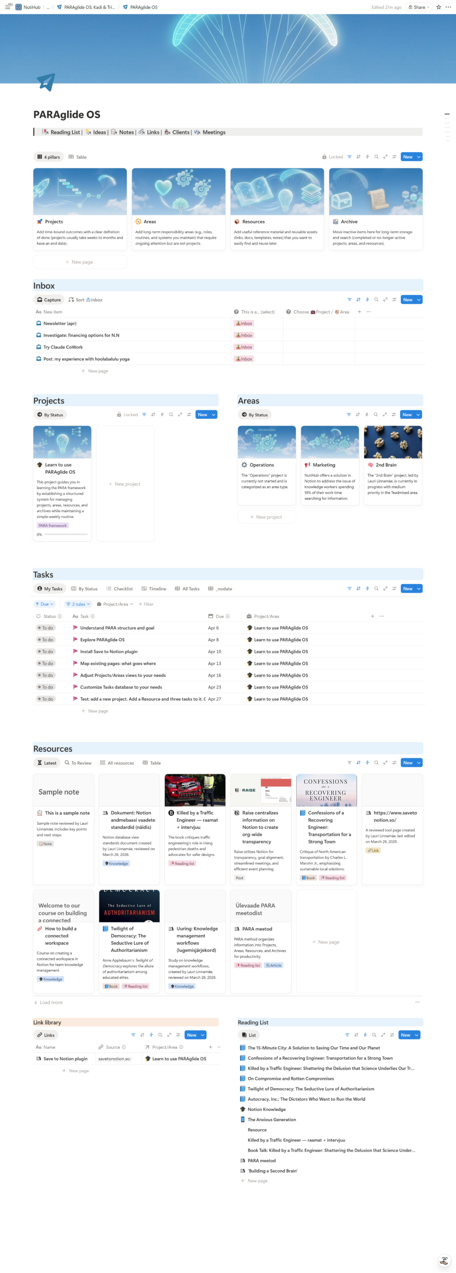 Notion for project management